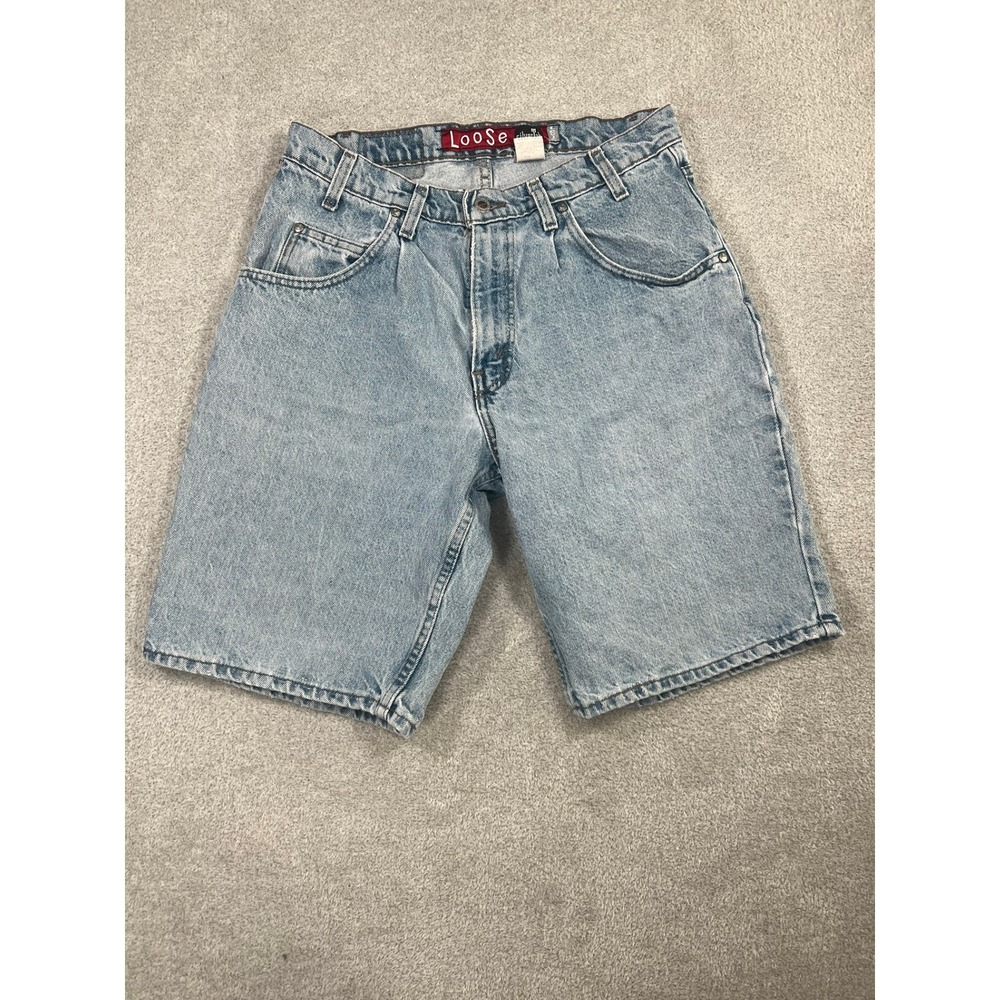 Levis SilverTab Loose Fit Denim Shorts Mens‎ 32 Light Wash Blue Vintage 90s Y2K